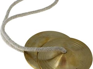 BRASS Manjira Instrument Cymbale à doigt Cymbale