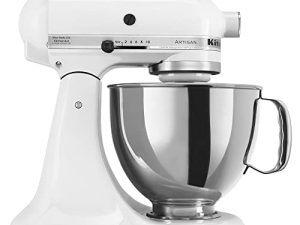 KitchenAid KSM150PSWH Série Artisan 5 pintes. Batteur