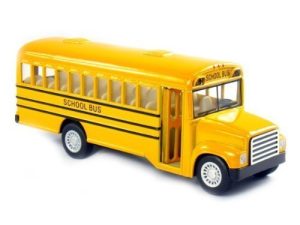 Autobus scolaire à long nez moulé sous
