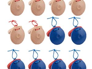 12 Pcs Instrument de Castagnettes Musicales