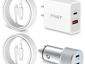 Chargeur rapide pour iPhone 14 13 [certifié
