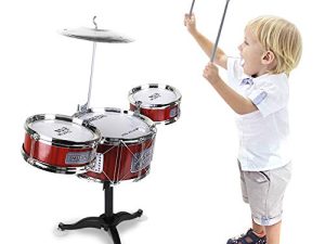 JAFATOY Petit ensemble de batterie en plastique
