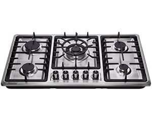 Henshar Cuisinière à gaz 34 pouces Table