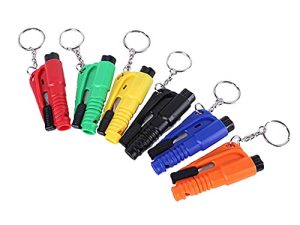 Aiydachy 6 pièces brise-vitre porte-clés Cutter Portable