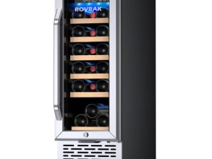 ROVRAk Réfrigérateur à vin 12 pouces Compresseur