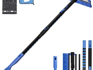JOYTUTUS 47.7″ Brosse à neige extensible et