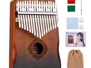 TOOKYLAND Kalimba Acajou Pouce Piano avec Repose-Main