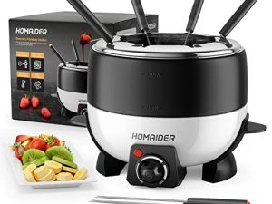 Homaider Caquelon à fondue électrique pour chocolat