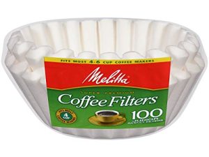 BUNN Filtre à café en style de panier, blanc, paquet de 100