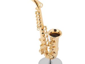 Saxophone ténor miniature avec support et étui