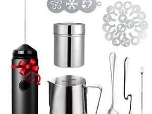 Ensemble d'art de café portatif pour mousseur