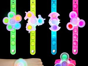 SCIONE Party Favors Spinner Bracelet 4 Pcs