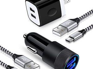 Chargeur de voiture rapide USB C pour