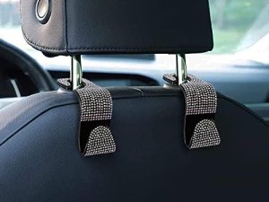 Crochets d'appui-tête de siège de voiture Bling