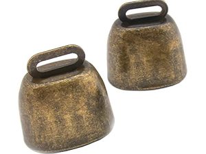 Lot de 2 petites cloches en laiton