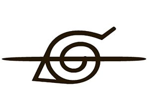 IITACHI Headband Scratched Leaf Village Symbol Vinyl