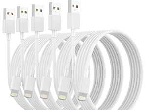 Lot de 5 (3/3/6/6/10 pieds) chargeur iPhone