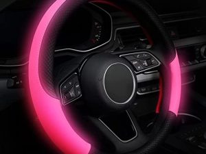 KAFEEK Couvre Volant Noctilucent Rose Lumineux