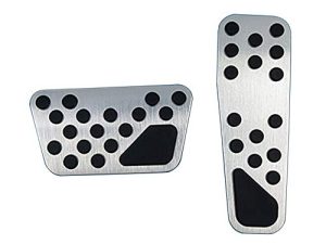 Hecotrax Couvre-pédale en alliage d'aluminium pour Dodge
