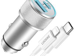 LUOSIKE Chargeur de voiture rapide USB C