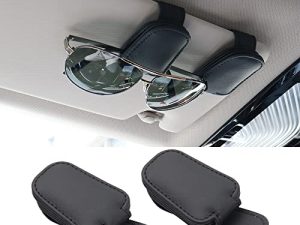 SUNCARACCL Lot de 2 porte-lunettes de soleil