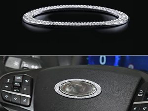 Emblème de volant Bling compatible avec Ford