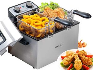Secura Friteuse électrique 1800 W-Watt Large 4.0L/4.2Qt