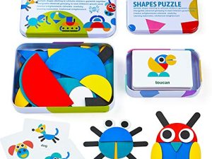 LIKEE Blocs de motifs en bois Puzzle