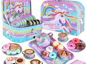 Service à thé licorne jouet pour petites