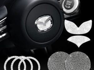 JINGSEN Autocollant décoratif en diamant pour volant