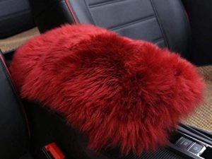 Forala Auto Center Console Pad Furry Sheepskin