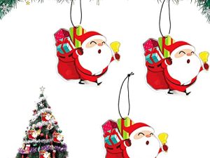 3 Pcs Père Noël Désodorisants Pendentif