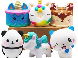 YOAUSHY 6 Pcs Squishies Jouet Jumbo Slow
