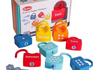 Dinhon Kids Learning Locks with Keys Numbers