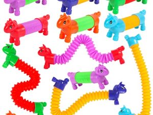 Mchochy 12pcs Licorne Pop Tubes Fidget Toys