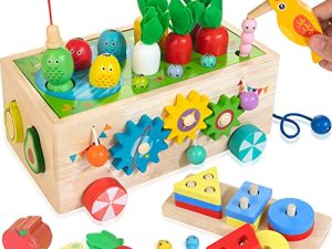 JUSTWOOD Jouets éducatifs Montessori pour les tout-petits