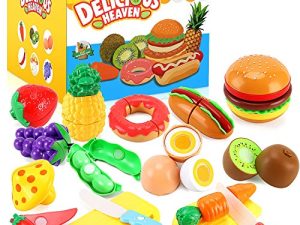 33pcs Couper Faire semblant de Jouer Aliments