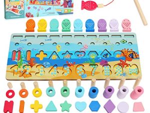 Sitodier Puzzle numérique en bois Tri Jouet