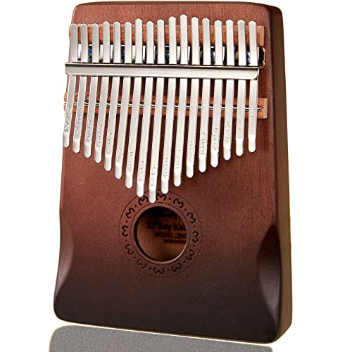 Kalimba 17 Touches Doigt Portable Instrument de Musique en Bois Piano Pouce
