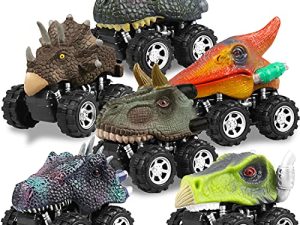 Jouets de dinosaures Voitures à tirer pour