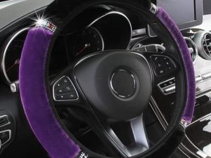 YSFKJ Housse de volant en diamant moelleux