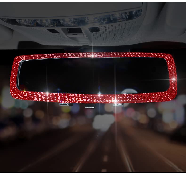 Rétroviseur de voiture avec strass Bling