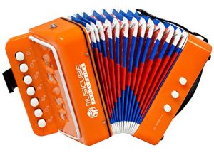 MUSICUBE Enfants Accordéon Instrument Jouets 10 Touches