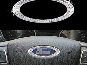 UREHEPO Bling Capuchons de logo de volant