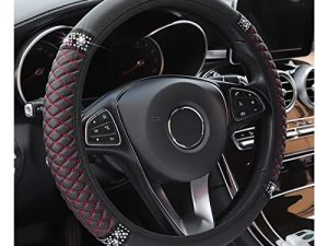 Housse de volant en cuir souple Bling