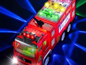 Jouet pour enfants camion de pompier électrique