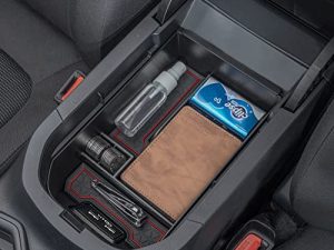 TOPINSTALL Plateau de Console Centrale Rouge Compatible