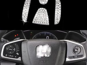 UREHEPO Bling Capuchons de logo de volant