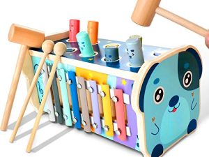 KIDWILL Jouet de martelage en bois Montessori