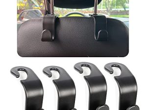 Smeyta Lot de 4 crochets de voiture